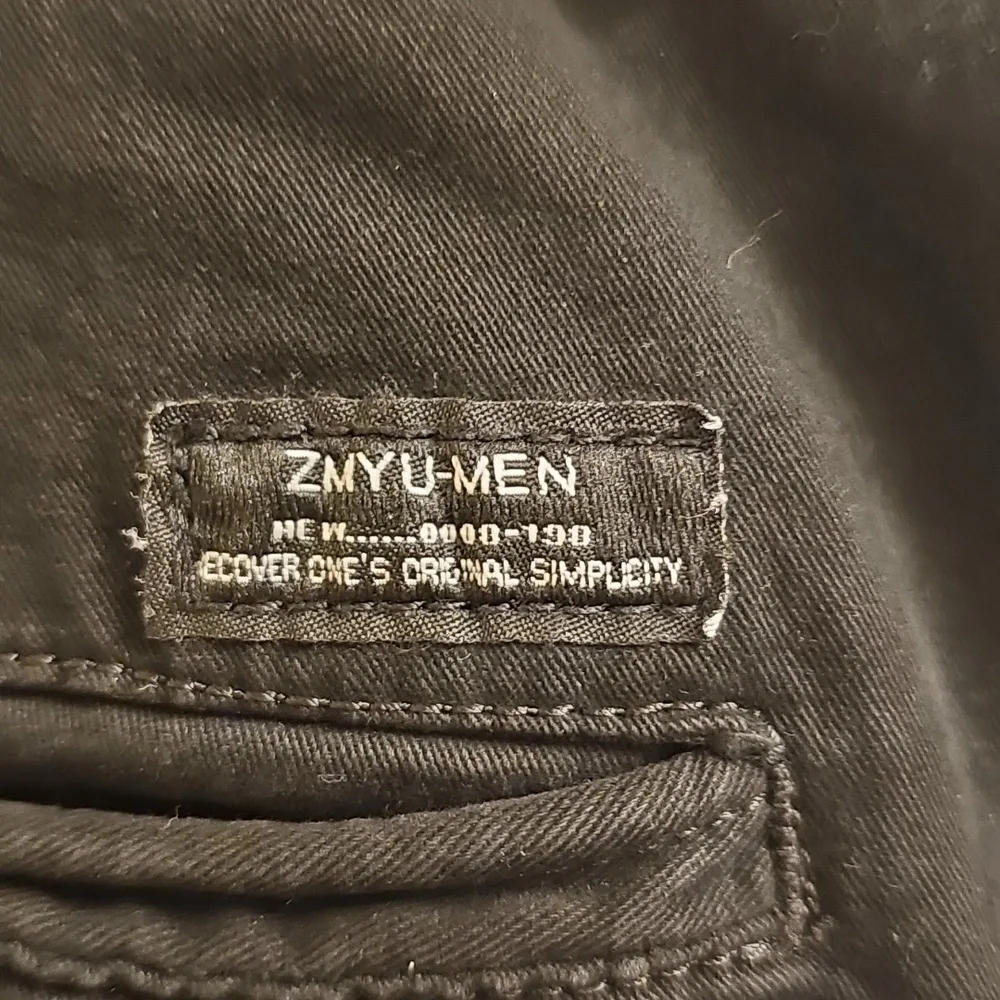 City Boy Men's Black Jogger Pants with Zip Pockets